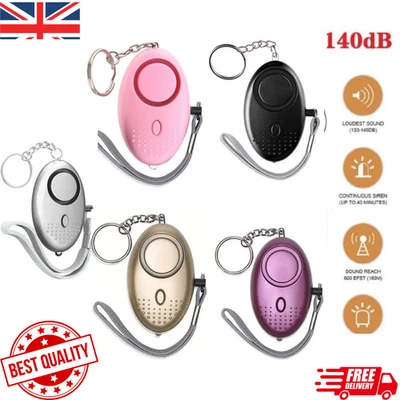 Highly Rated 140dB Personal Safety Alarm – Police Approved Keyring Panic Torch - Image 1 of 4