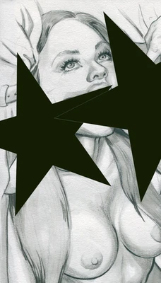 Akt Zeichnung art print signed drawing realism pencil Druck kinky kunst druck A4 - Bild 1 von 2