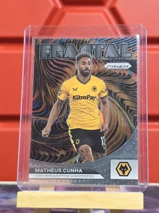 2023 24 Panini Prism Fractal Matheus Cunha #13 Wolverhampton Wonders - Picture 1 of 2