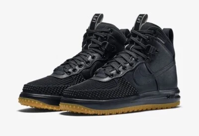 Nike Lunar Force 1 Duckboot Botas Negras Retro Impermeables 805899-003 Hombres Talla 8 Foto 1 de 4