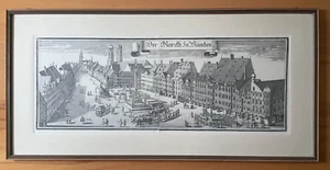 Nachdruck Stadtansicht MÜNCHEN, Marienplatz, Mariensäule, Michael Wening - Bild 1 von 12