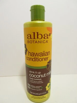 ACONDICIONADOR Alba Botanica Hawaiian Leche de Coco, Mega Humedad 12 OZ - NUEVO Foto 1 de 3