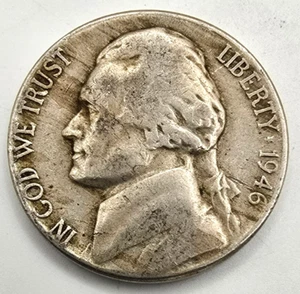 1946 D Jefferson Nickel VF/XF You Grade It! Free ship! EF - Picture 1 of 4
