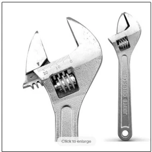 Chiave a chiave regolabile resistente 6" idraulico utensile manuale nichelata - Foto 1 di 4