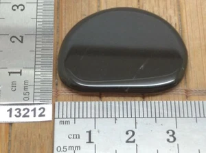 OBSIDIENNE NOIRE pierre plate - Qualité superieure -  lithotherapie reiki galet - Picture 1 of 1