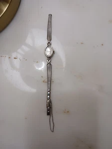 1960's Vintage Longines Women's Wrist Watch 14K White Gold Working Kreisler Band - Picture 1 of 15