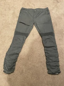 DNM COLLECTION ORIGINAL RIBBED MOTO JEANS Size 40 Glossy Finish - Picture 1 of 9