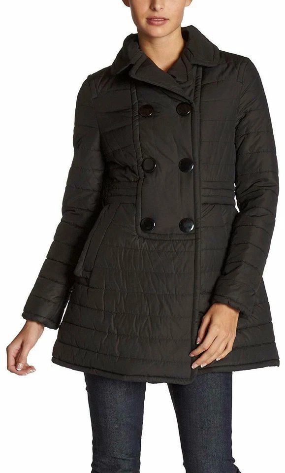 NUEVO CON ETIQUETAS ABS by Allen Schwartz Mujer Chaqueta Acolchada Doble Pecho Talla Grande Foto 1 de 1