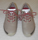 Chaussures de golf Ecco femmes 5 EUR 36 beige Hydomax cuir de yak chaussures de golf sans pointes