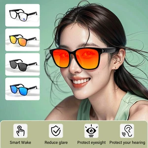 Smart Glasses Headset Wireless Bluetooth Sunglasses Outdoor Sport Music Call - Picture 1 of 26