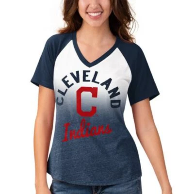 Cleveland Indians MLB Vintage Touch by Alyssa Milano Women's T-Shirt - Image 1 of 4