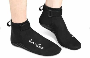 Water Socks Neoprene Socks Beach Booties Shoes 3mm Glued Blind Stitched, Colors! - Picture 1 of 31