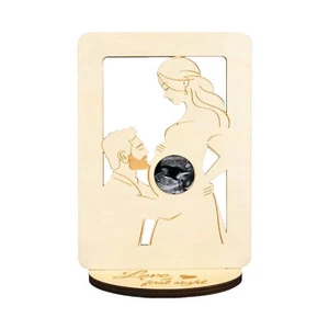Ultrasound Picture Frames Pregnant Mother Shape Sonogram Keepsake Newborn Gift - Picture 1 of 10