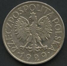1929 Poland 1 Zloty Coin