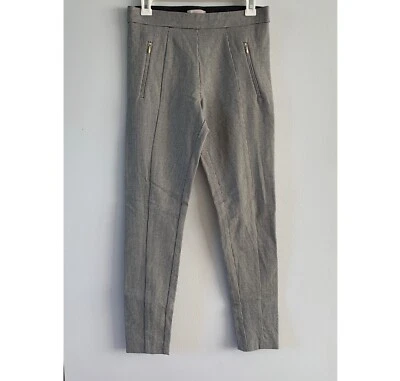 Pantalones medianos H M para mujer talla 6 pata de gallo negros blancos tobillo pierna ajustada Foto 1 de 4