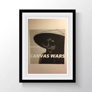Canvas Wars XOXO, Signed Print By Jesse James Urban Contemporary Pop Art - Picture 1 of 6