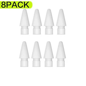 8 Packs Tips Replacement for Apple Pencil 1st Gen 2nd Gen Pen iPad Pro - Picture 1 of 5