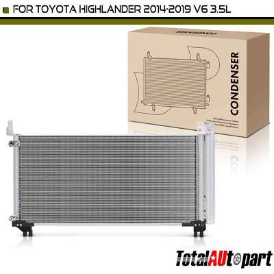 Condensador CA A/C com secador receptor para Toyota Highlander 2014 2015-2019 V6 3.5L - Imagem 1 de 4