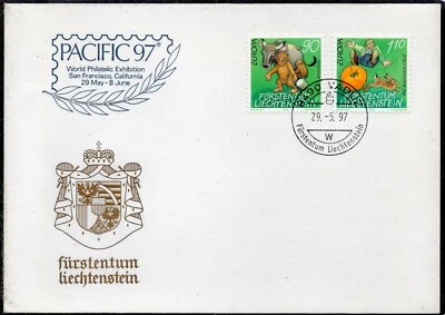EUROPA CEPT 1997 - LIECHTENSTEIN - Legends - FDC - Image 1 of 2