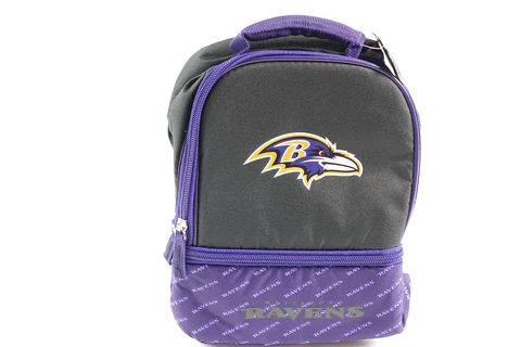 NFL Baltimore Ravens Unisex Lunch Bag, Black, one size One Size Cover