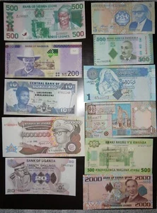 African countries 11 pcs all different UNC - Picture 1 of 2