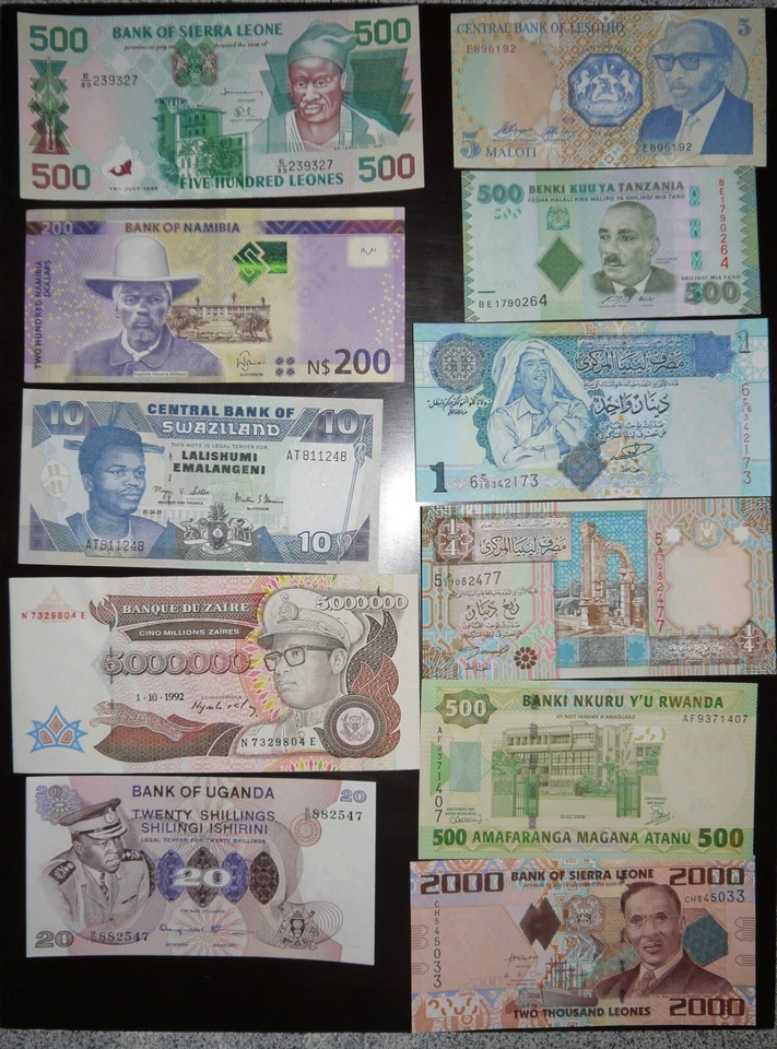African countries 11 pcs all different UNC - Image 1 of 2