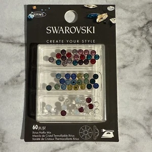 Swarovski Xirius 60 Pezzi Hotfix Mix Cristalli Made In Austria - Foto 1 di 4