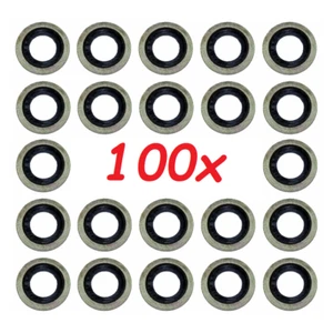 100x Oil Drain Sump Plug Washers/Sealings Fits Citroen Berlingo C3 C4 Peugeot DS - Picture 1 of 5