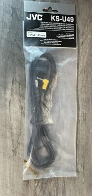 KS-U49  KSU49   JVC KS-U49 USB AUDIO AND VIDEO CABLE FOR iPod/iPhone - Image 1 of 4
