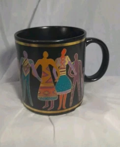 Laurel Burch Famillia Del Mundo Mug 1988 Japan - Picture 1 of 5