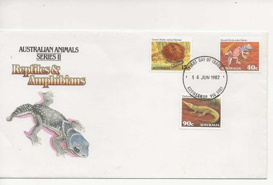 Australia Comm/FDC - Reptiles & Amphibiams Series II - Kooweerup - 1982 (CW39) - Image 1 of 1
