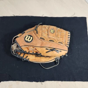 Wilson Elite Baseball Softball Glove 13" A2477 Leather Brown RHT - Picture 1 of 18