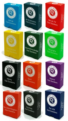 Travel Size Quiz Questions in a Matchbox - assorted themes - Image 1 of 4