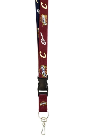 Cleveland Cavaliers Two Tone Lanyard Key Ring [NEW] NBA Chain ID Badge Holder Cover
