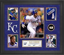 Alex Gordon KC Royals Framed 5-Photo Collage w/ Piece of Game-Used Ball