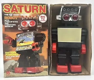 Robot espacial Kamko Saturn Walking Light Up de colección probado funcionando como se encontró - Imagen 1 de 24
