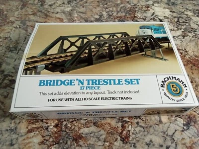 Bachmann 17 Piece HO Scale Bridge 'N Trestle Set New in Box Item 2924 - Image 1 of 2
