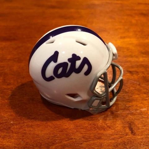 Kansas State Wildcats white custom pocket pro helmet KSU Big12 Cover