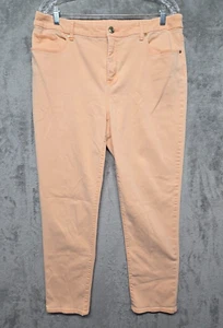 Chicos So Slimming Jeans Womens Size 2.5 Tall Peach Casual Slim Leg US Medium 14 - Picture 1 of 16