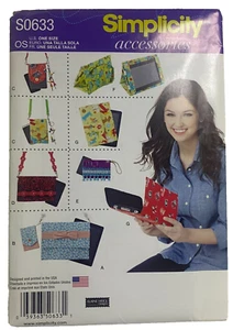 #S0633 Simplicity Accessories Sewing Pattern TABLET PHONE CASE NEW UNCUT - Picture 1 of 4