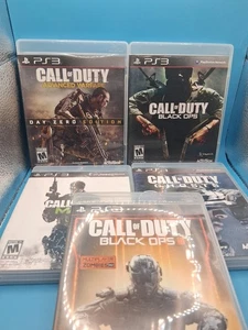 Call of Duty PS3 Playstation 3 Videojuego 5 Paquete Lote Black Ops Modern Warfare - Imagen 1 de 14