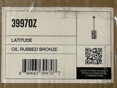 Hinkley Lighting 3997OZ Latitude 2-Light Pendant Light Fixture in Bronze OPEN - Image 1 of 4