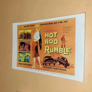 Película Hot Rod Rumble de 1957 vintage reproducción de póster postal niña 5x8 - Imagen 1 de 2