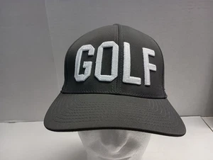 G/FORE x Taburete de Bar Deportes 110 Flexfit “GOLF” Gorra Snapback Nueva con Etiquetas Gris Brezo - Imagen 1 de 10