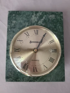 Benchmark Marble Desk Wall Mantle Clock Working Great - Picture 1 of 10