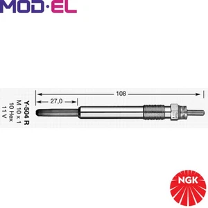 4x GLOW PLUG 3818 FOR MITSUBISHI 30L66-00400 30L66-00400-9V 30L66-00401 30L66-00 - Picture 1 of 9