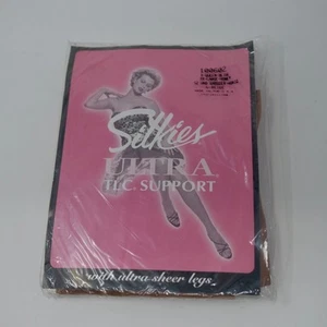 SILKIES Ultra TLC Support Sheer Tights Pantyhose Beige Honey Queen XX Large NIP - Picture 1 of 3