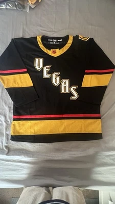 VGK Vegas Golden Knights Black  Retro Jersey Men’s Size 54 - Image 1 of 3