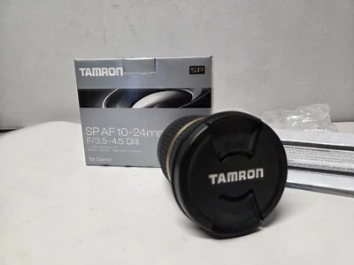 Canon Lens Tamron SP AF 10-24MM F/3.5 -4.5 Dii Ø77mm Model BOO1E   Works great - Image 1 of 4