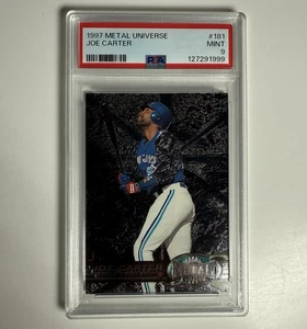 1997 Metal Universe Joe Carter #181 PSA 9 MINT MLB Toronto Blue Jays Baseball - Bild 1 von 3